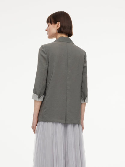 Triacetate Blend H-Line Women Blazer