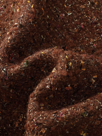 [Preview] Wool Blend Tweed Sequins Women A-Line Skirt