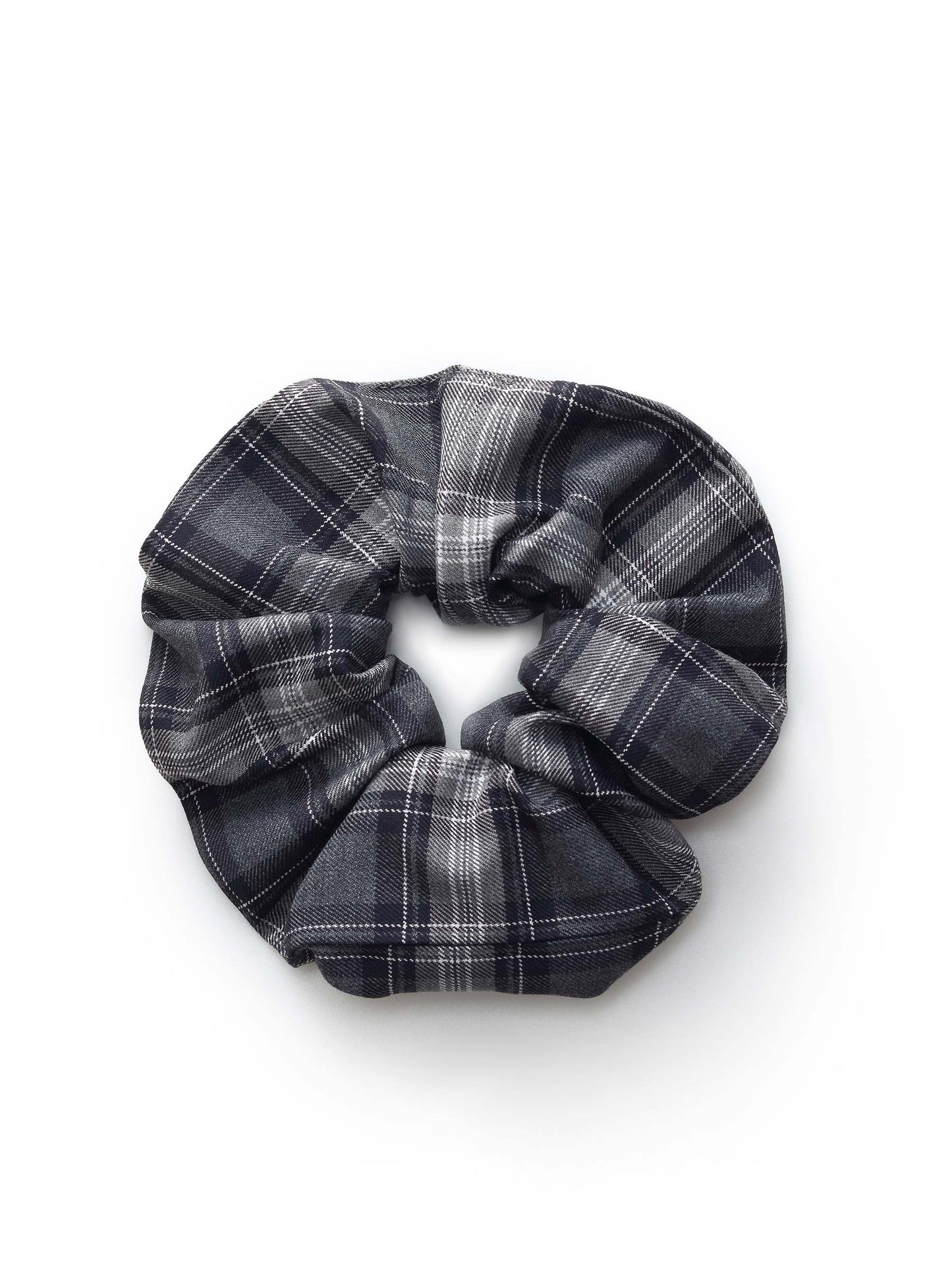 Plaid Women A-Line Skirt With Scrunchie