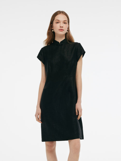 18MM Xiang Yun Silk Women Qipao Mini Dress