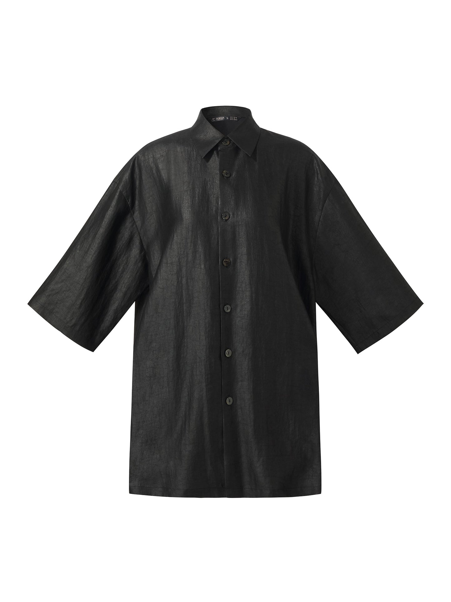 16MM Xiang Yun Silk Unisex 3/4 Sleeves Oversized Shirt