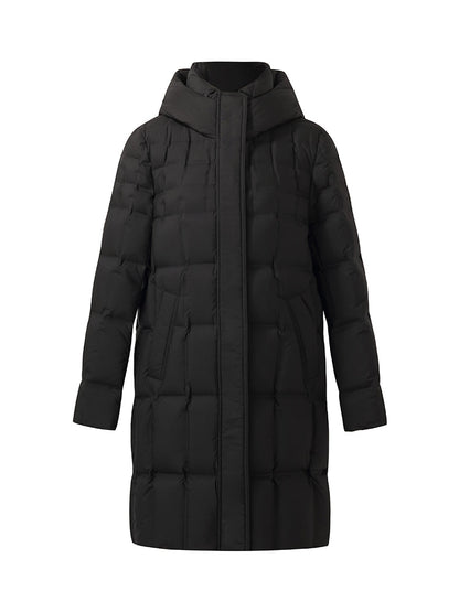 Water-repellent And Windproof Hooded Goose Down Coat