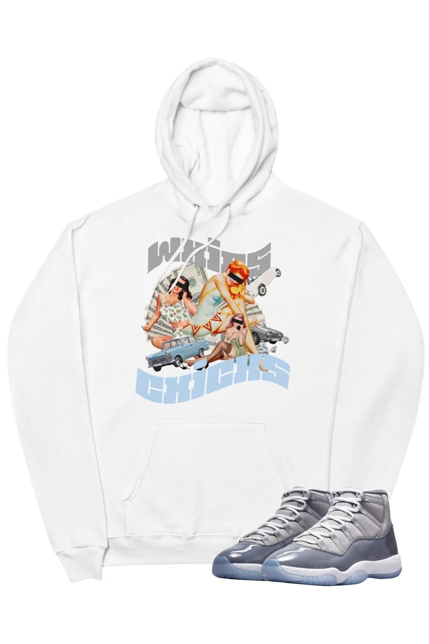 Air Jordan 11 "Whips & Chicks" Hoodie Cool Grey