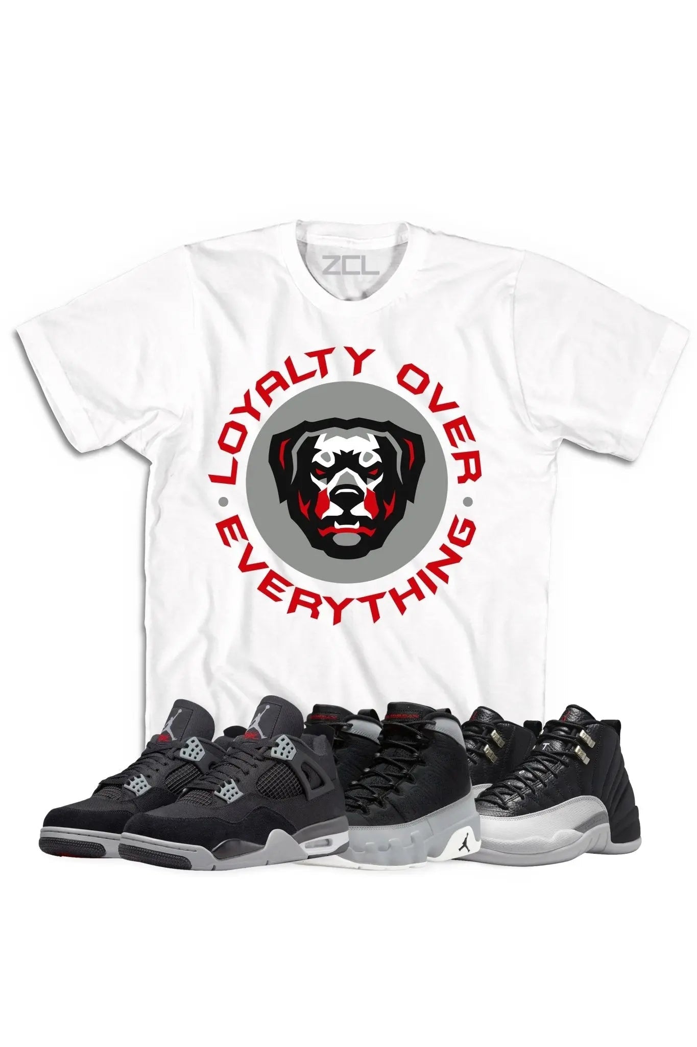 Air Jordan "Loyalty Over Everything" Tee Black Canvas