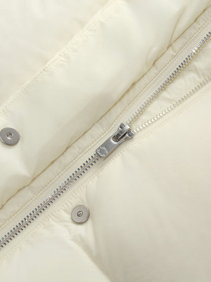 Lightweight Drawstring Hem Hooded Goose Down Jacket