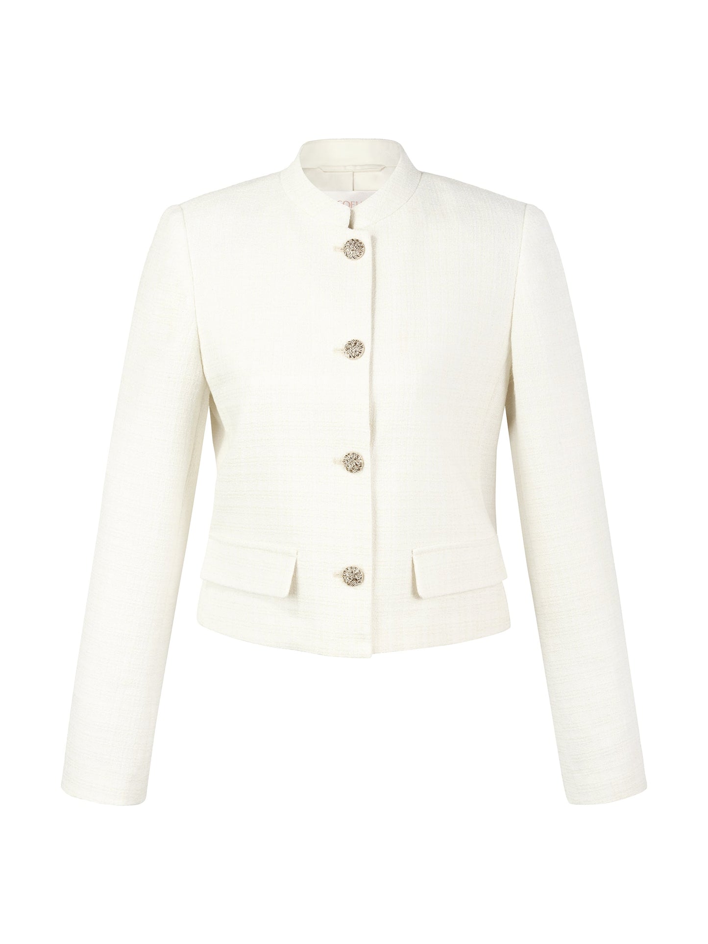 Stand Collar Single-Breasted Women Jacket