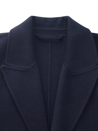100% Wool Unisex Wrap Overcoat