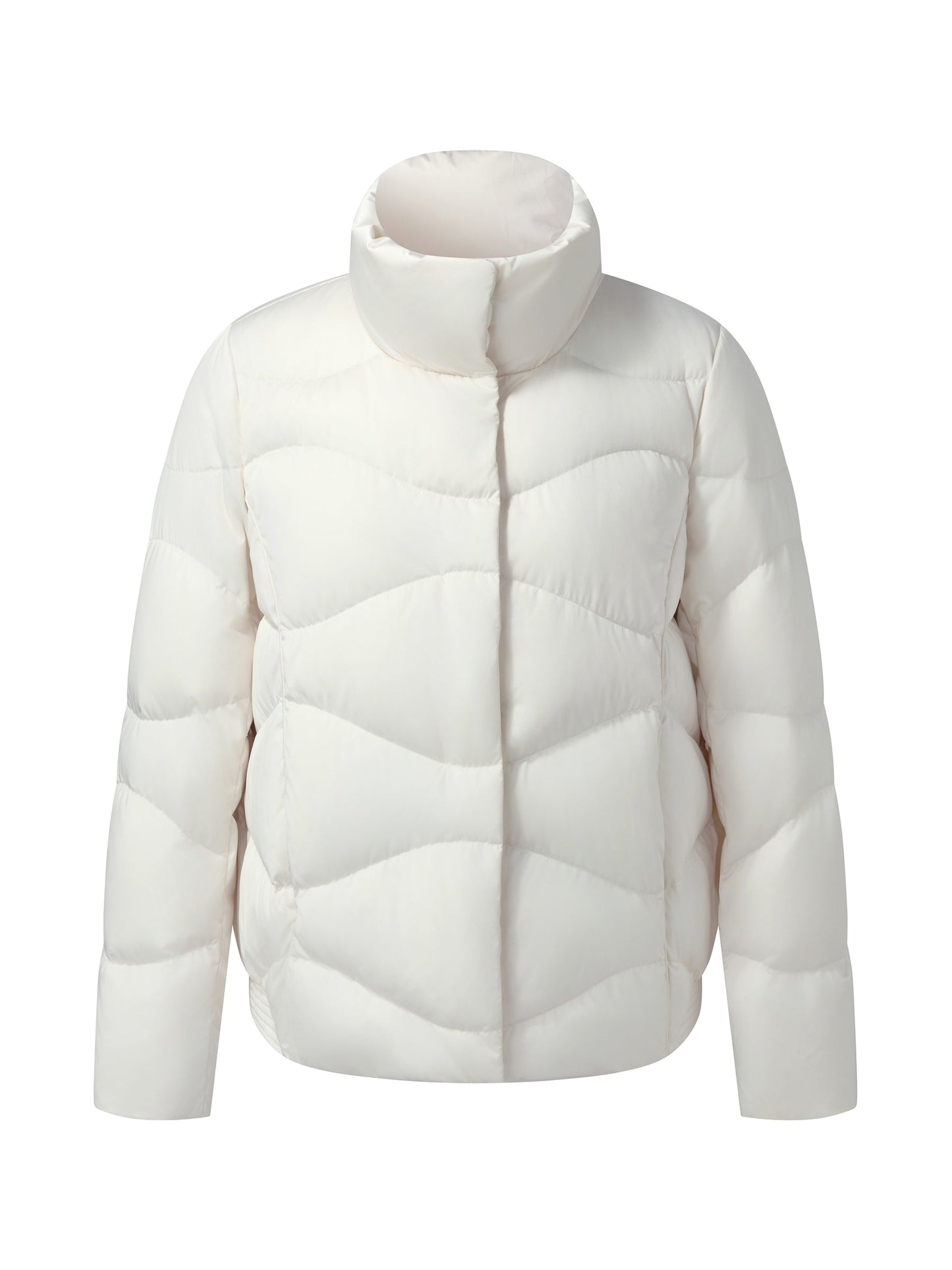 Windproof Magnetic Snap Goose Down Jacket