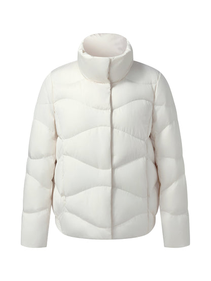 Windproof Magnetic Snap Goose Down Jacket