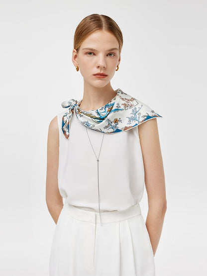 60 Square Printed 14 Momme Mulberry Silk Scarf
