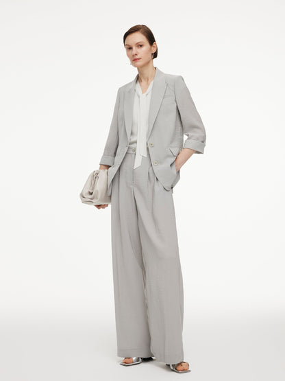 Triacetate Blend H-Line Women Blazer