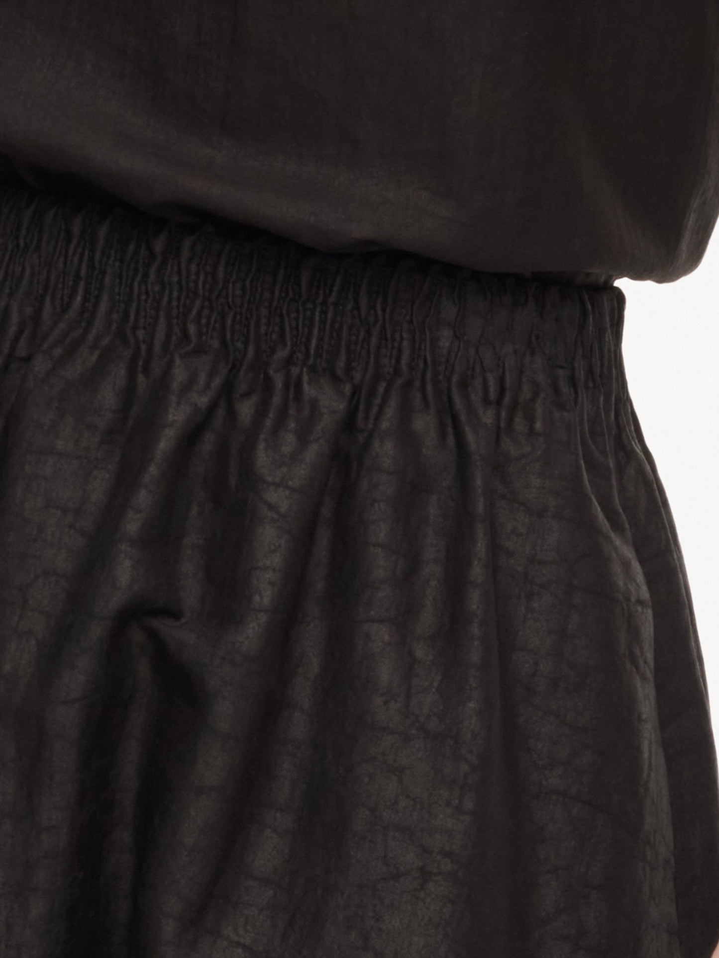 18MM Gambiered Canton Gauze Women Embroidered Hem Skirt