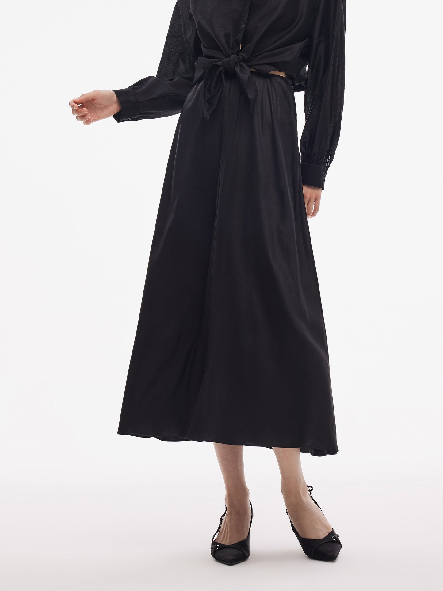 19MM Xiang Yun Silk Women Elastic Waist Skirt