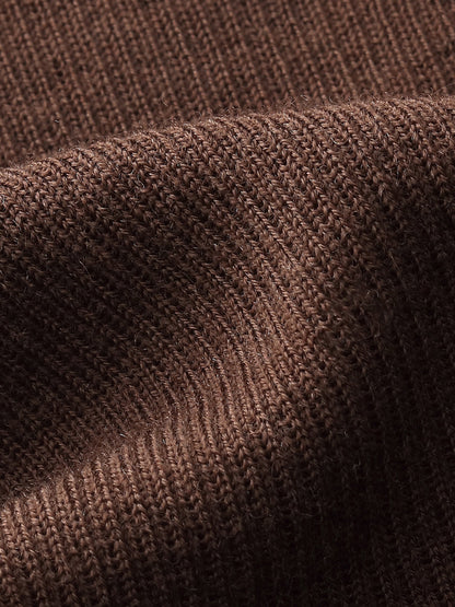 100% Machine Washable Wool Mock Neck Women Knit Top