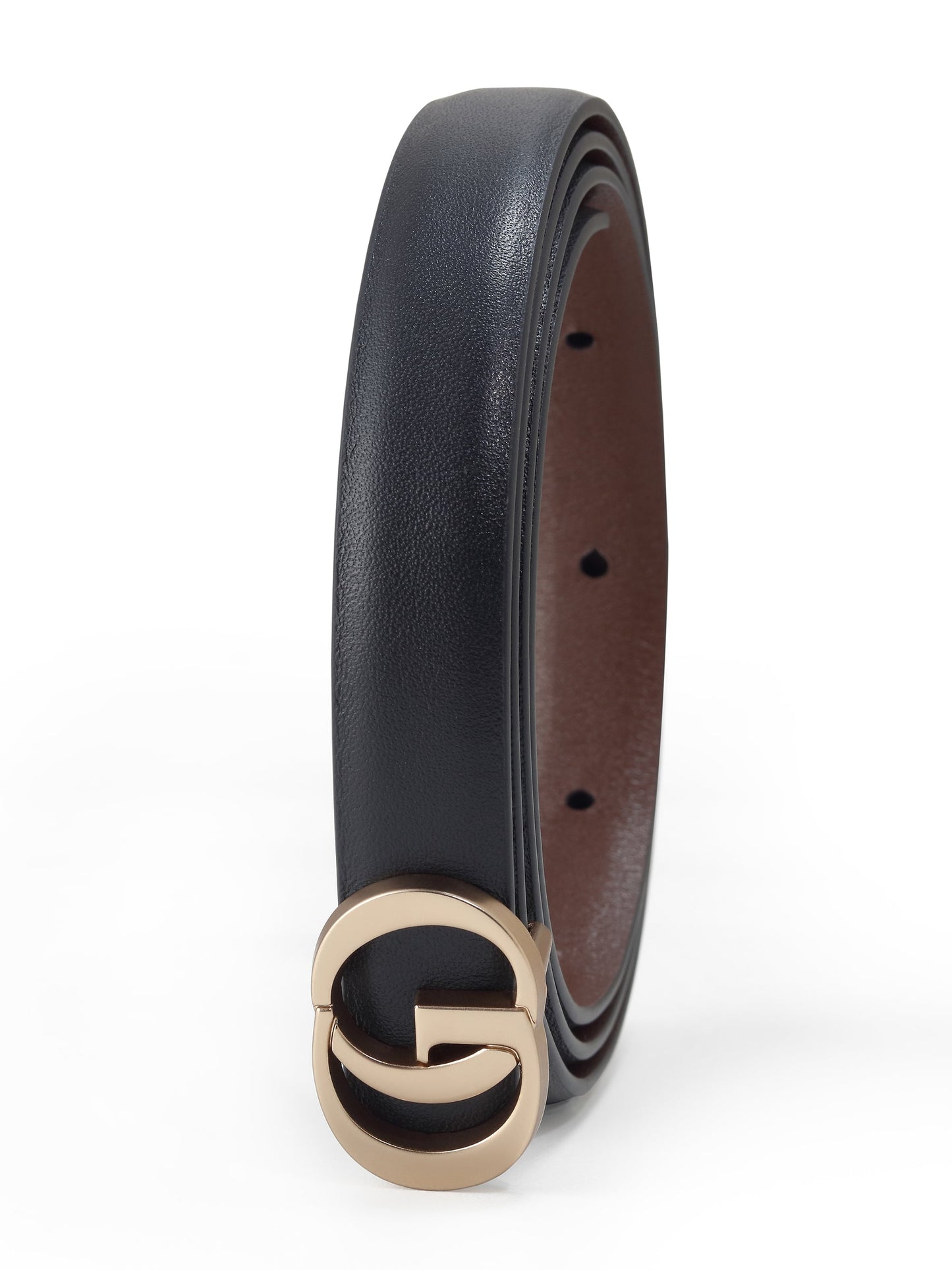 GO Letter Women Leather Belt Size Small