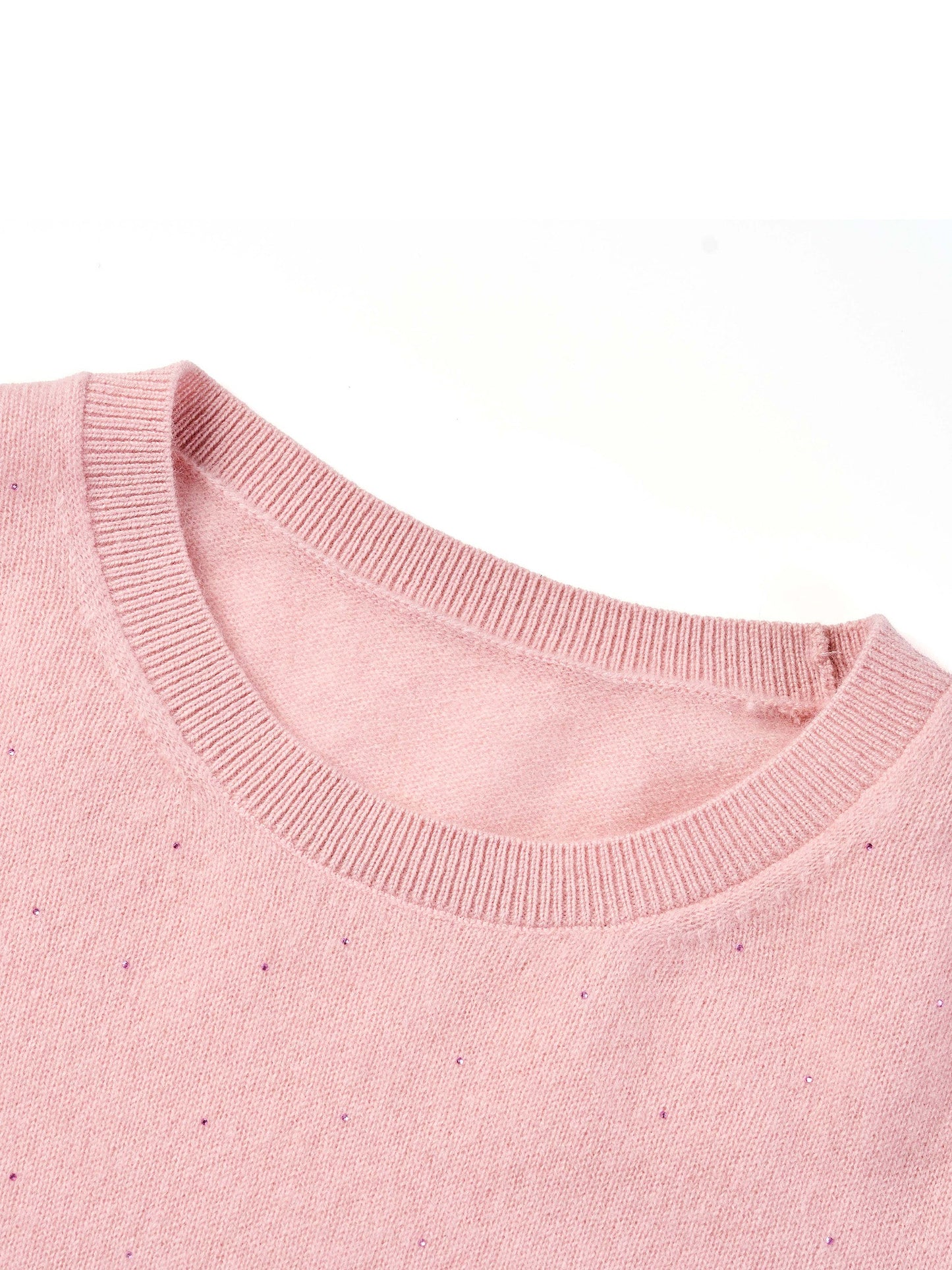 [Preview] 100% Cashmere Beaded Sequins Women Sweater