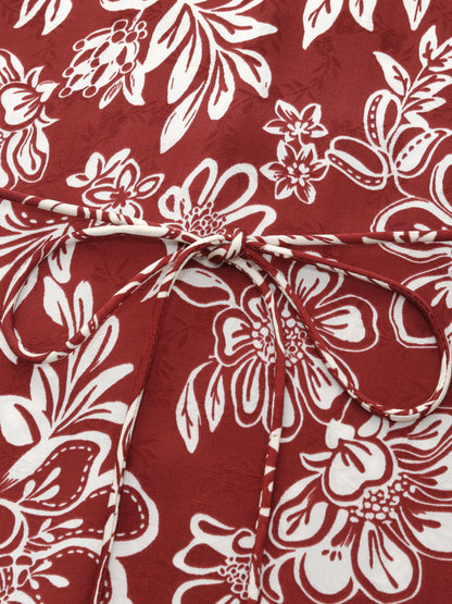 Marigold Floral Print Cold Shoulder Women Strap Maxi Dress