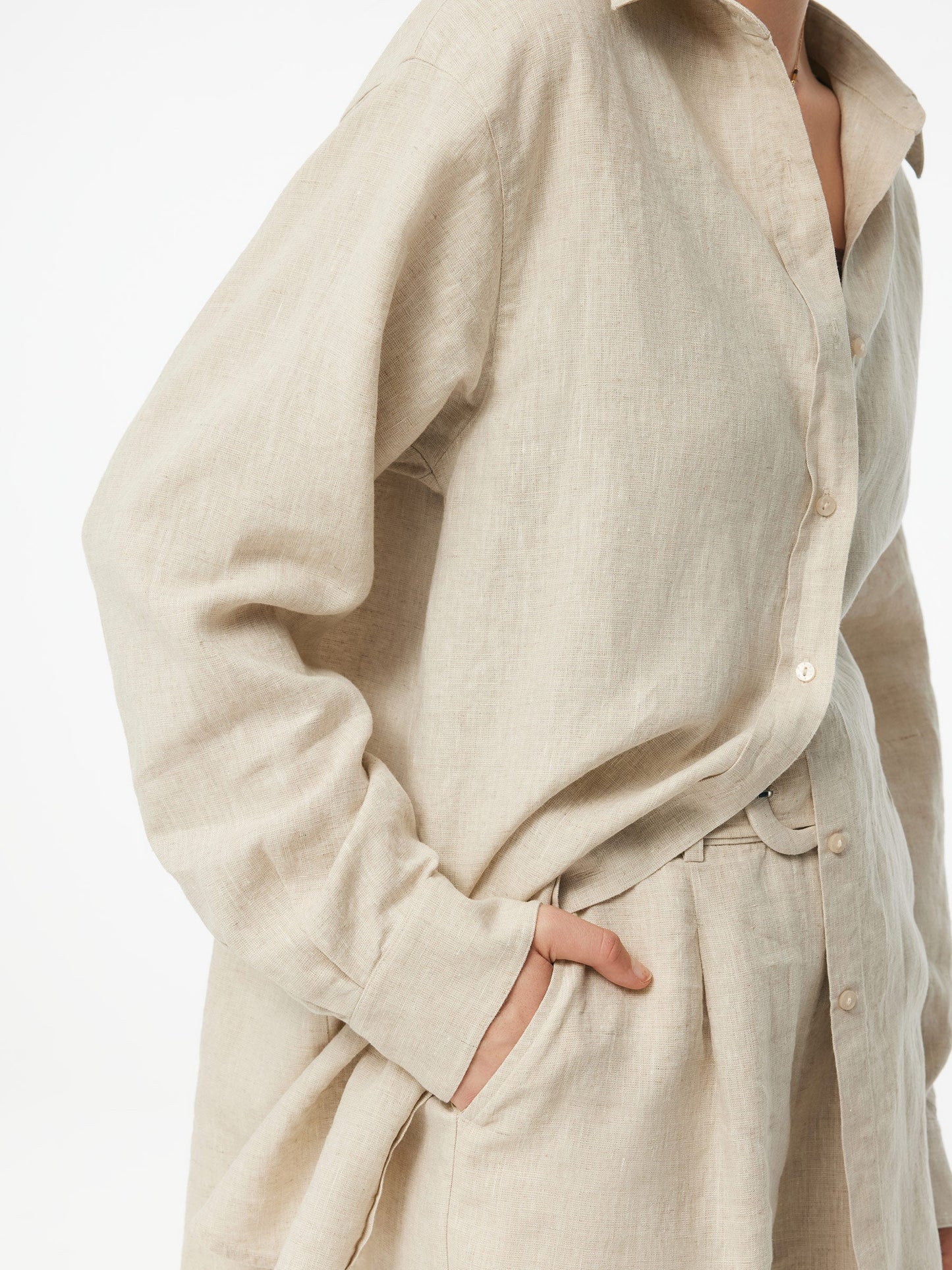 100% Linen Women Oversized Shirt