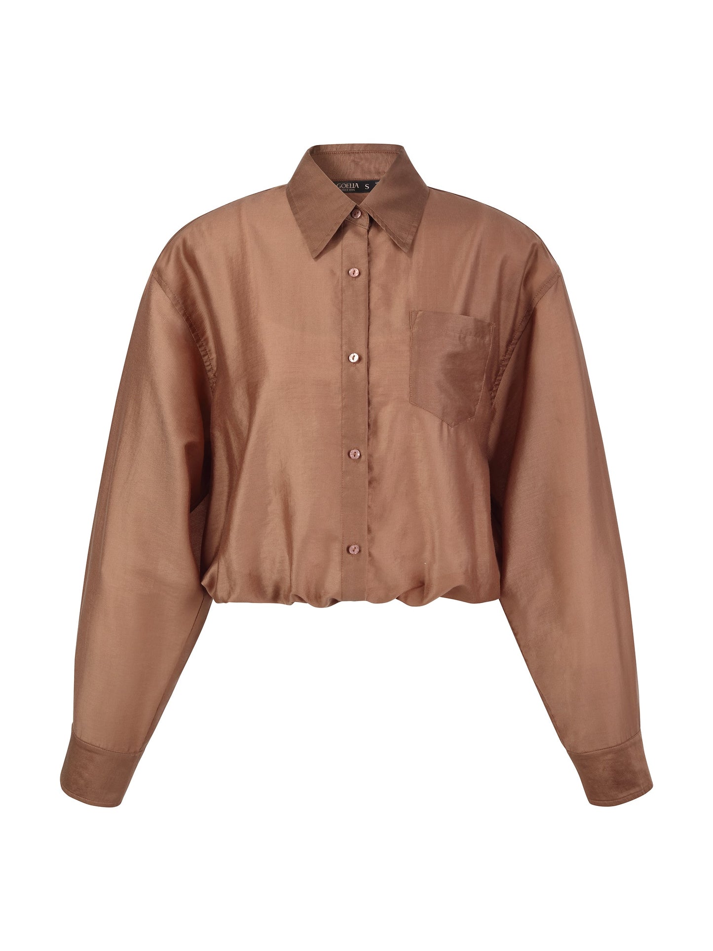 Tencel Blend Mock Layered Women Shirt