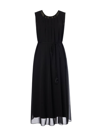 10MM Mulberry Silk Sleeveless Dress And 100% Acetate Sleeveless Dress Two-Piece Set