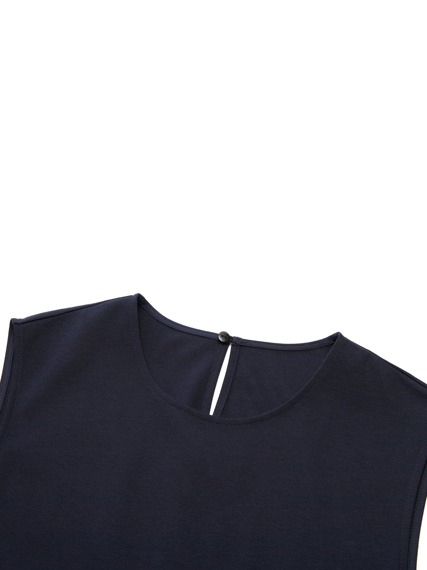Dark Navy Bubble Hem Women Sleeveless Maxi Dress With Bag