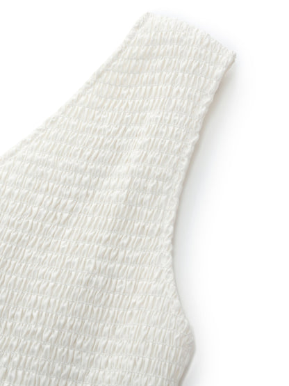 Tencel Blend Reversible Women Sleeveless Maxi Dress With Bowknot Ribbon