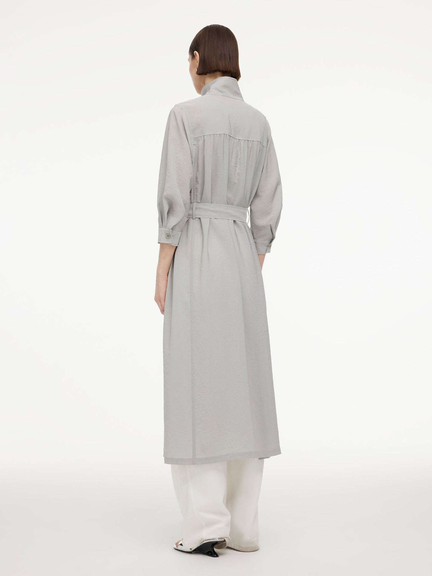 [Preview] Triacetate Blend Women Trench Coat