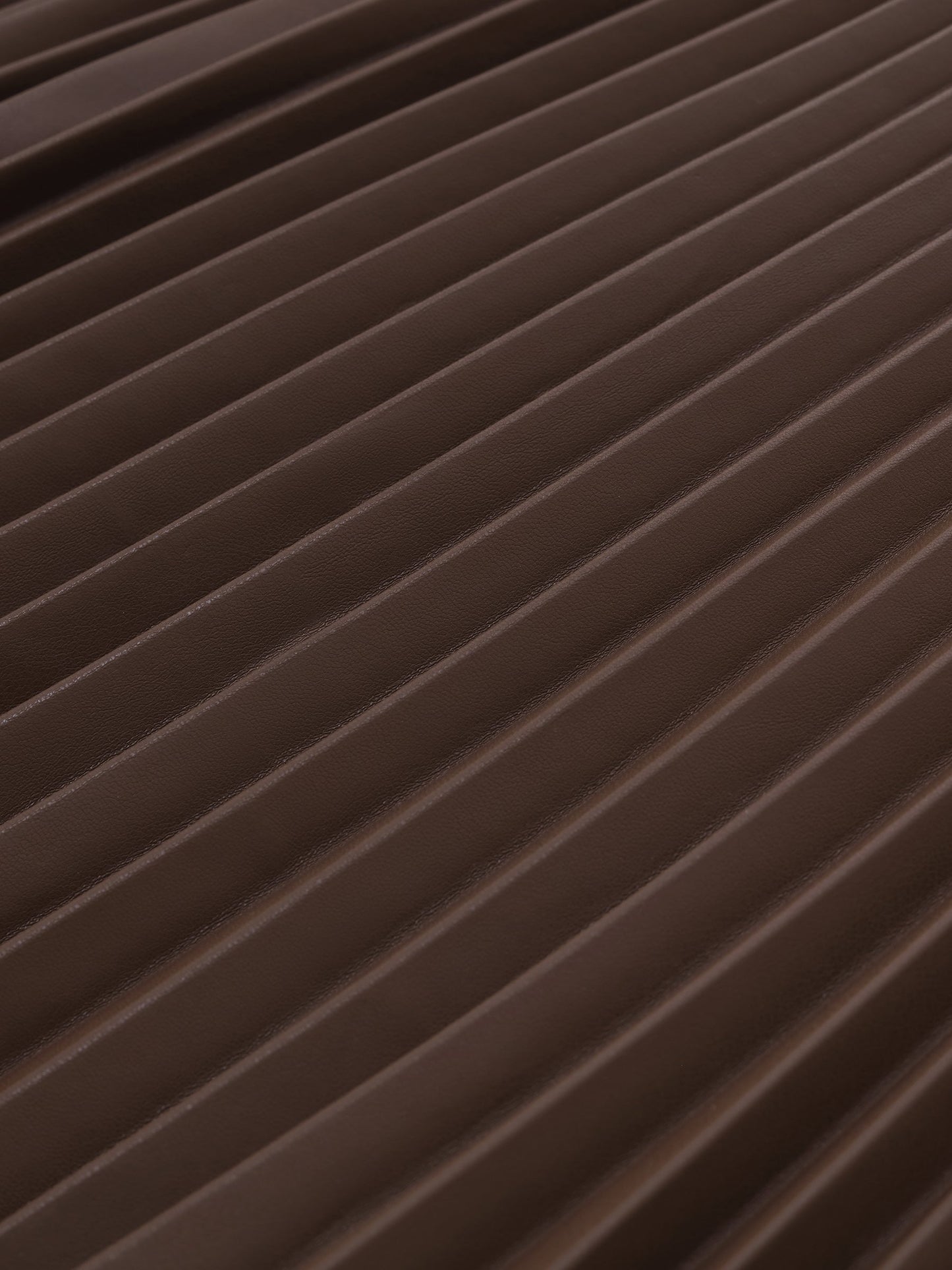 PU Leather Pleated A-Line Women Skirt