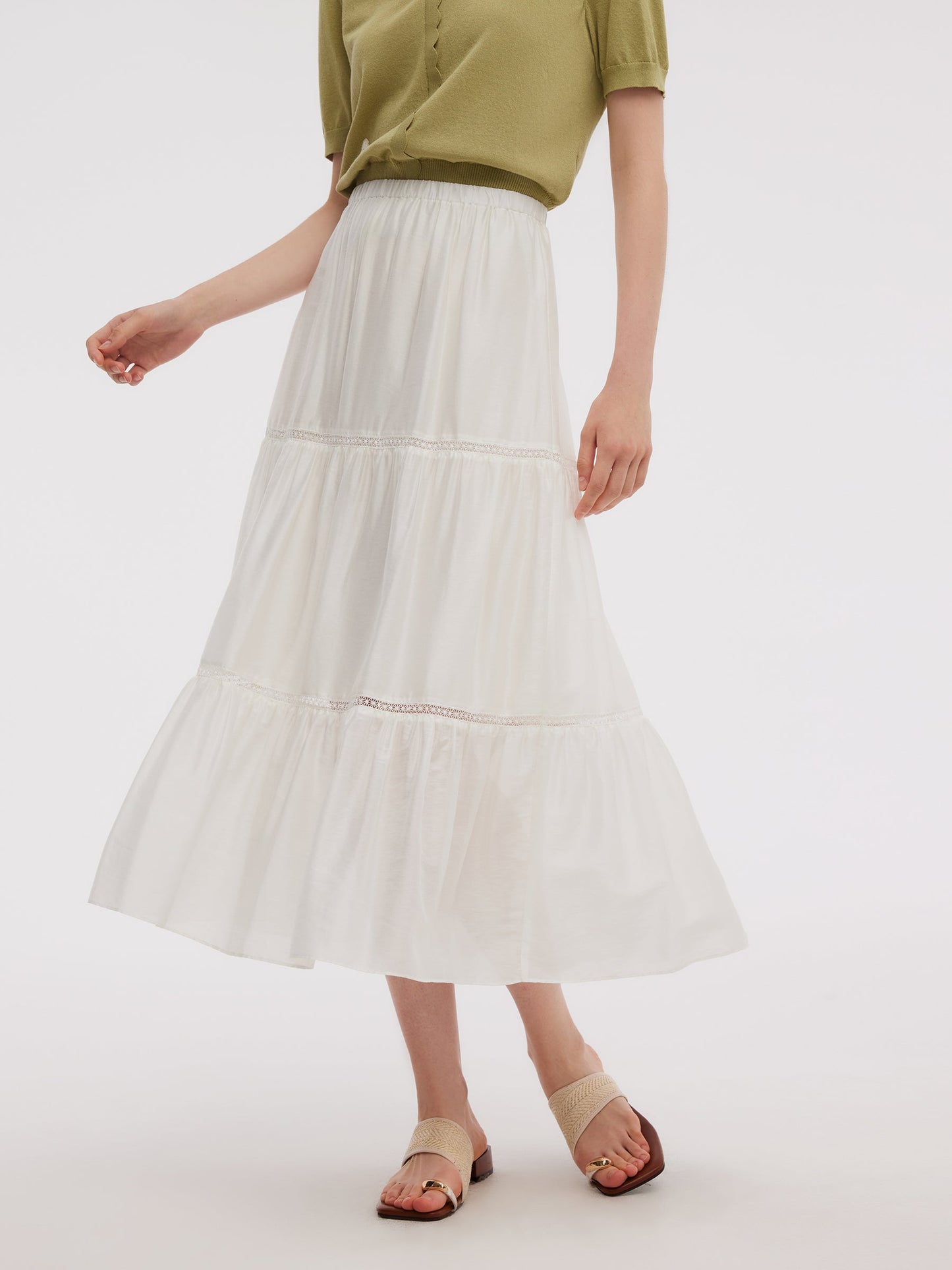 Tencel Blend Women A-Line Skirt