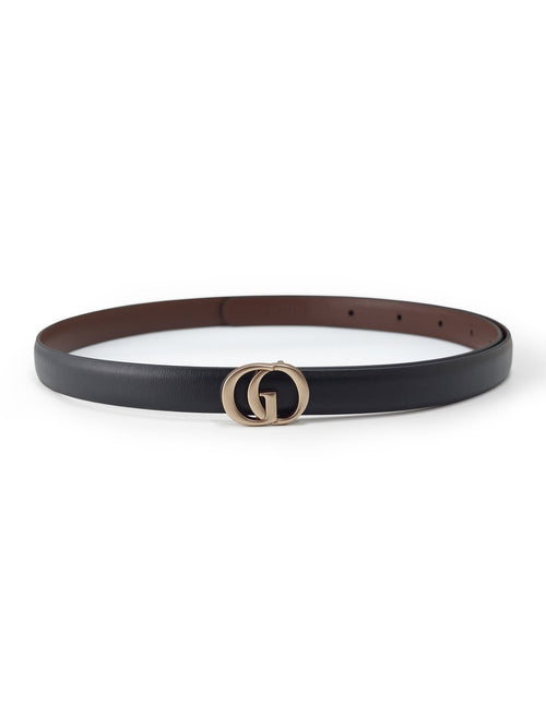 GO Letter Women Leather Belt Size Small