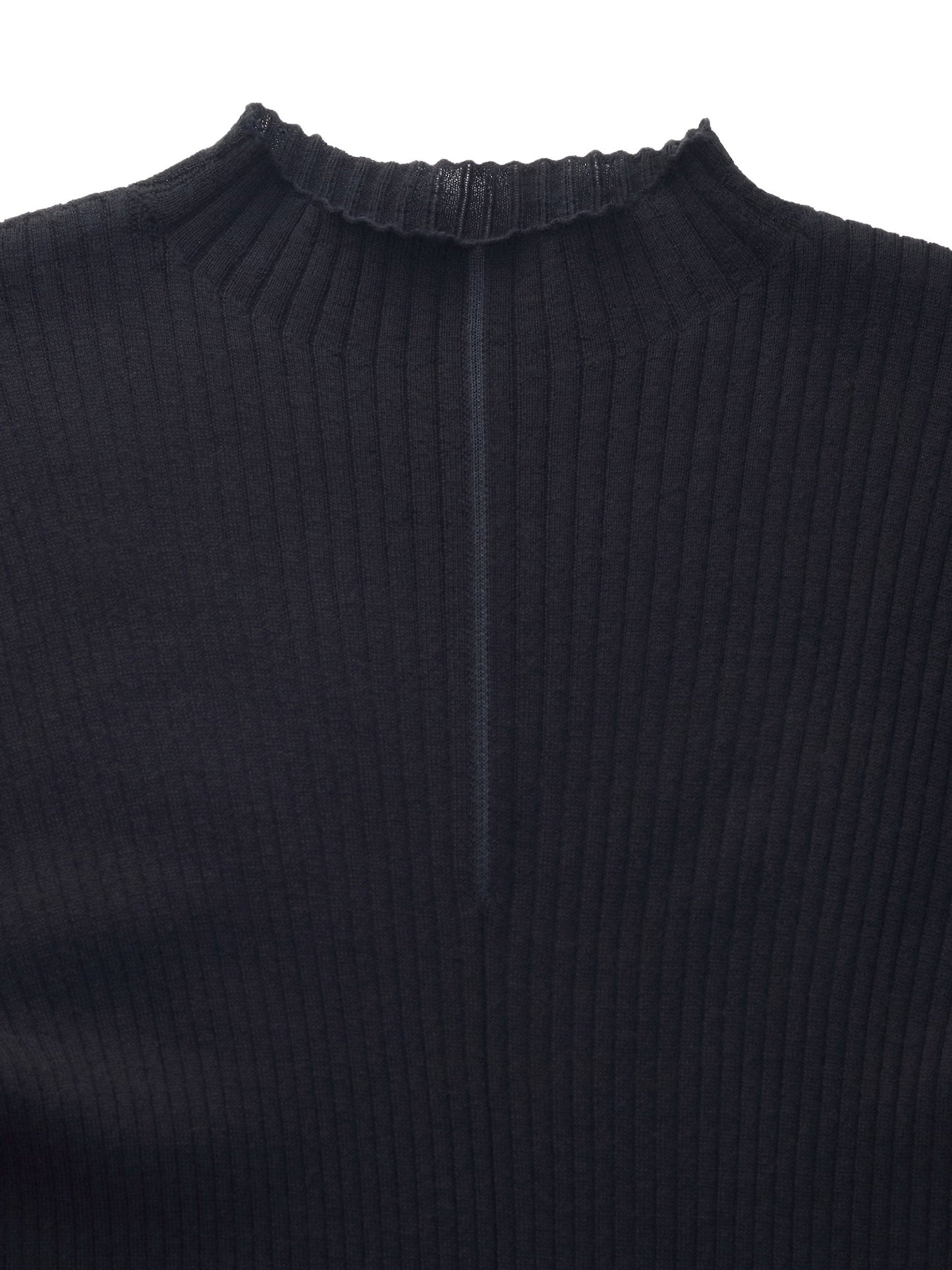 100% Washable Wool Mock Neck Women Knit Top