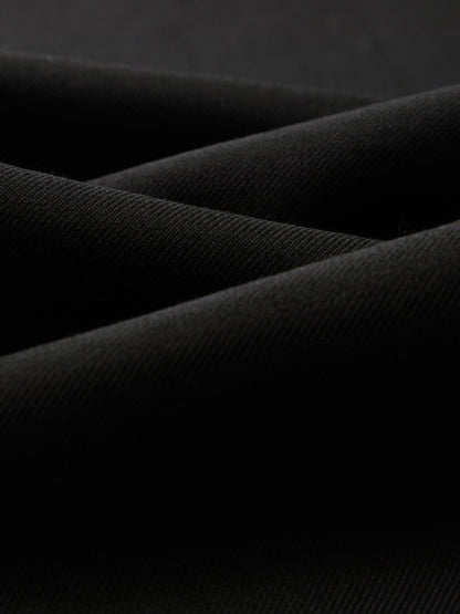 100% Worsted Wool Straight Leg Women Pants With Belt