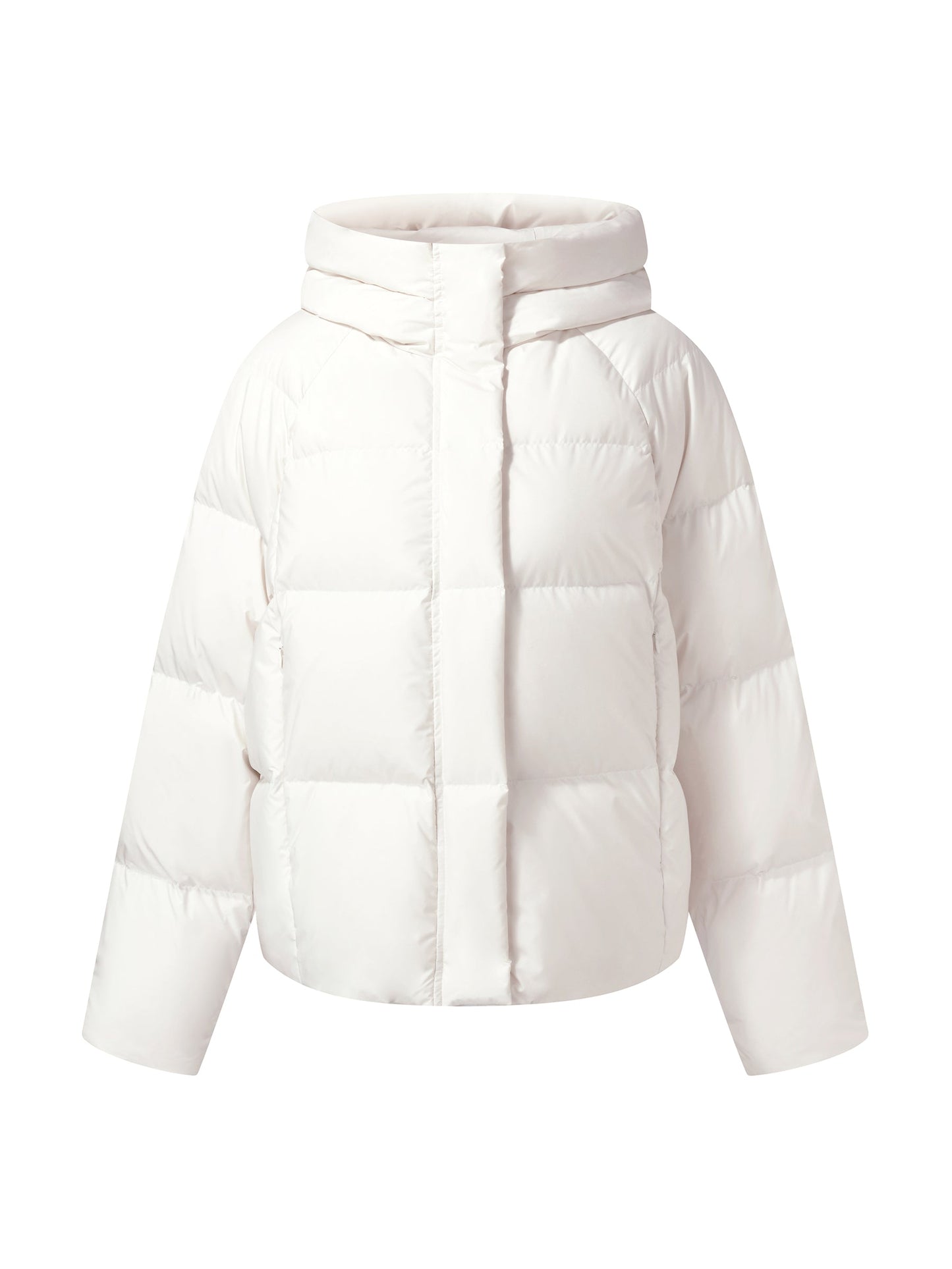 Hooded Zip-Up Goose Down Jacket