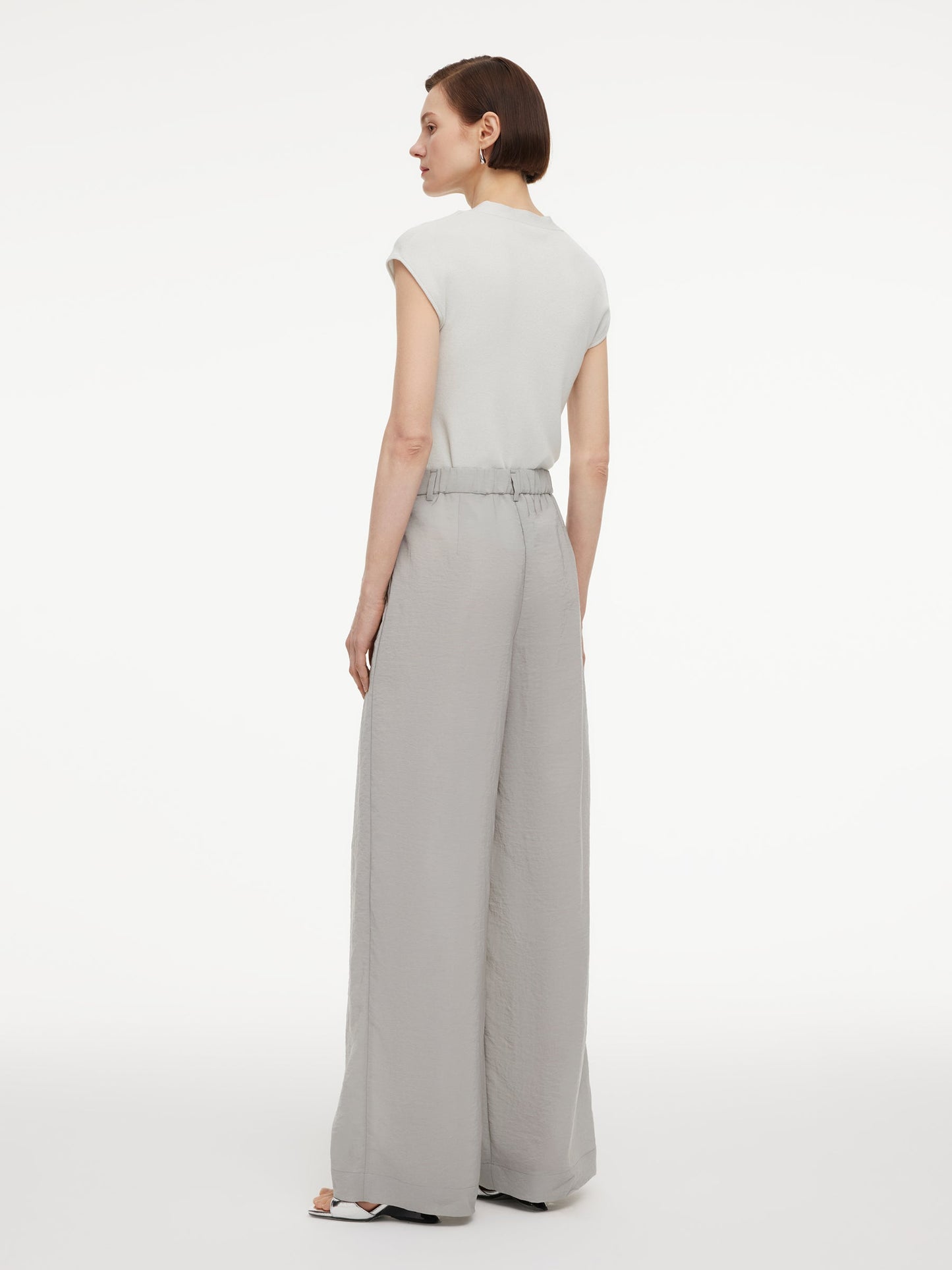 Triacetate Blend Women Straight Leg Pants