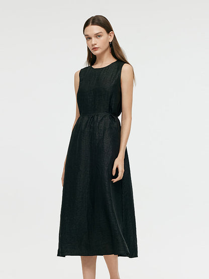 18 Momme Xiang Yun Silk Women Vest Midi Dress