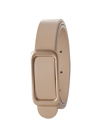 Light Camel Women Leather Belt