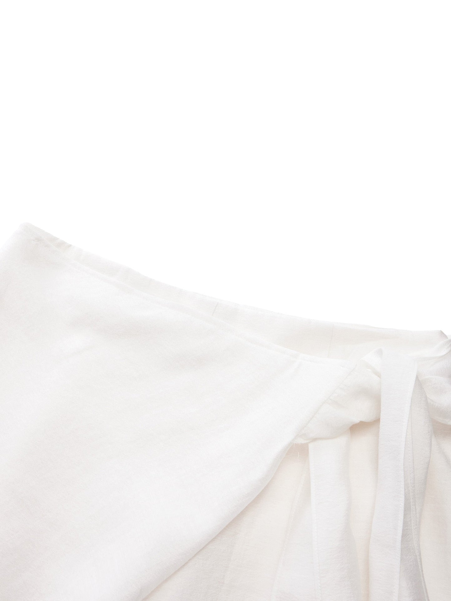 Lyocell Acetate Linen Blend Tie Front Women Pants
