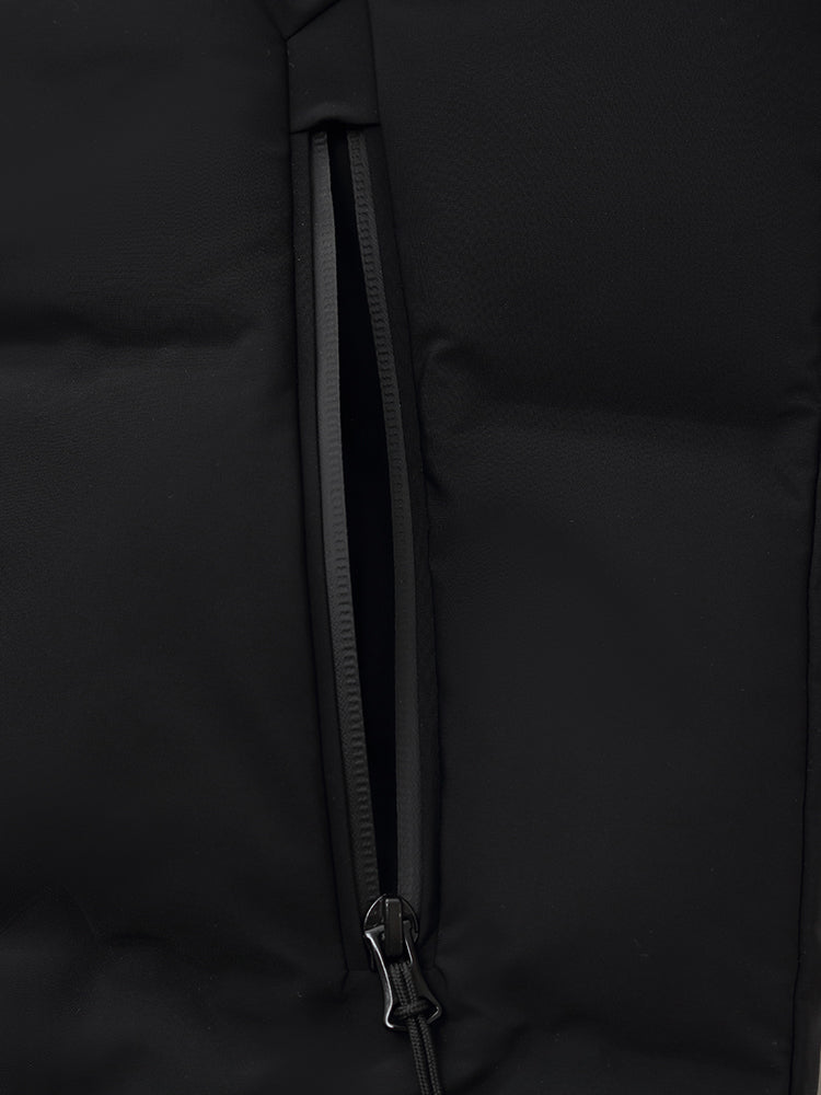 Drawstring Hooded Goose Down Jacket
