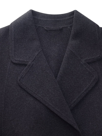 Wool Yak Blend Double-Faced Unisex Coat