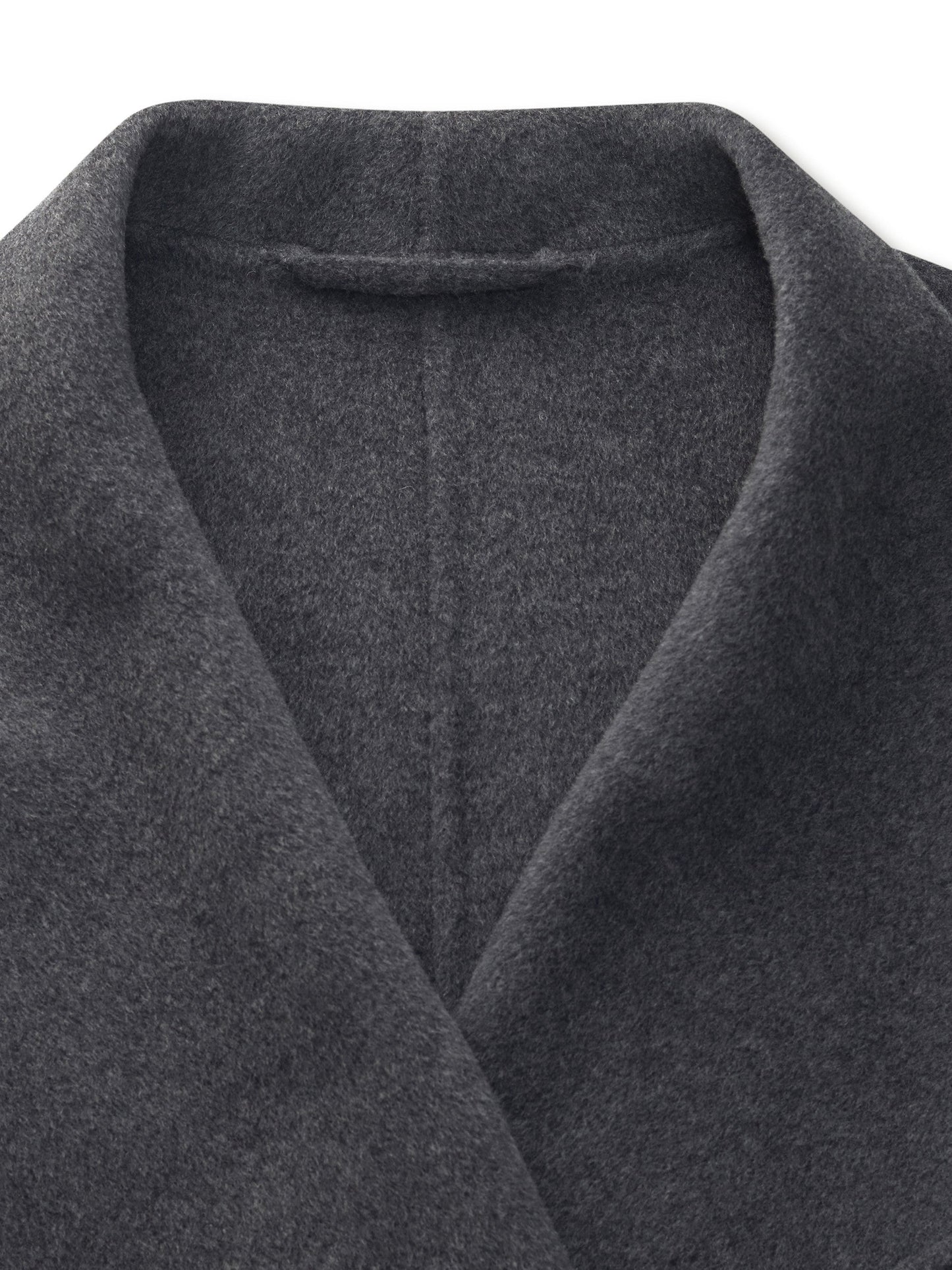 100% Wool Windproof Convertible Collar Women Wrap Overcoat