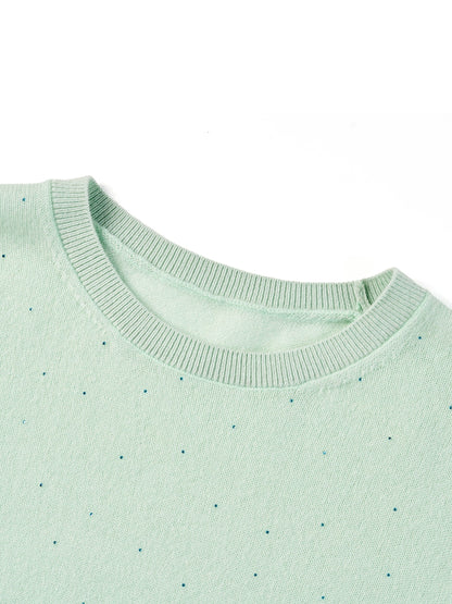 [Preview] 100% Cashmere Beaded Sequins Women Sweater
