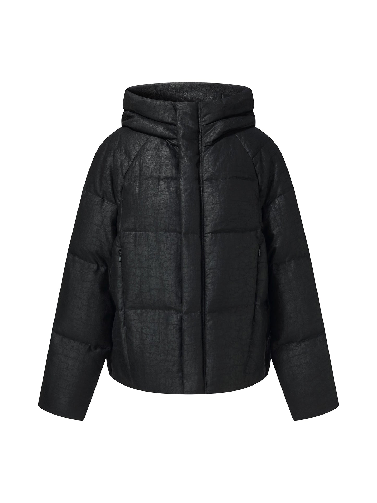 18MM Gambiered Canton Gauze Hooded Unisex Goose Down Jacket