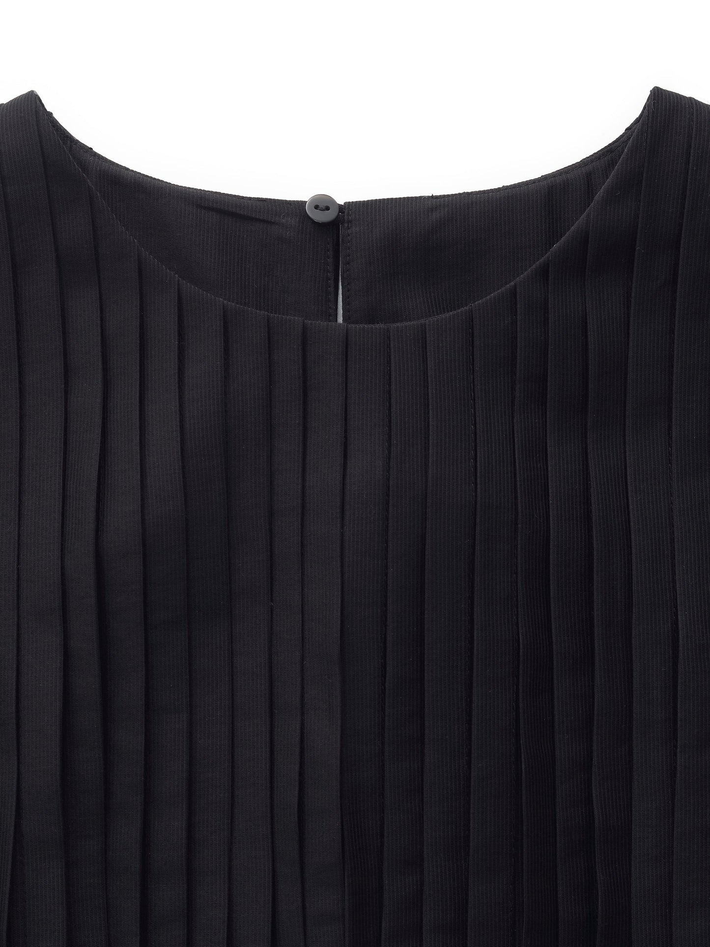 Tencel Blend Ruffle Hem Pleated Tank Top And A-Line Skirt Two-Piece Set