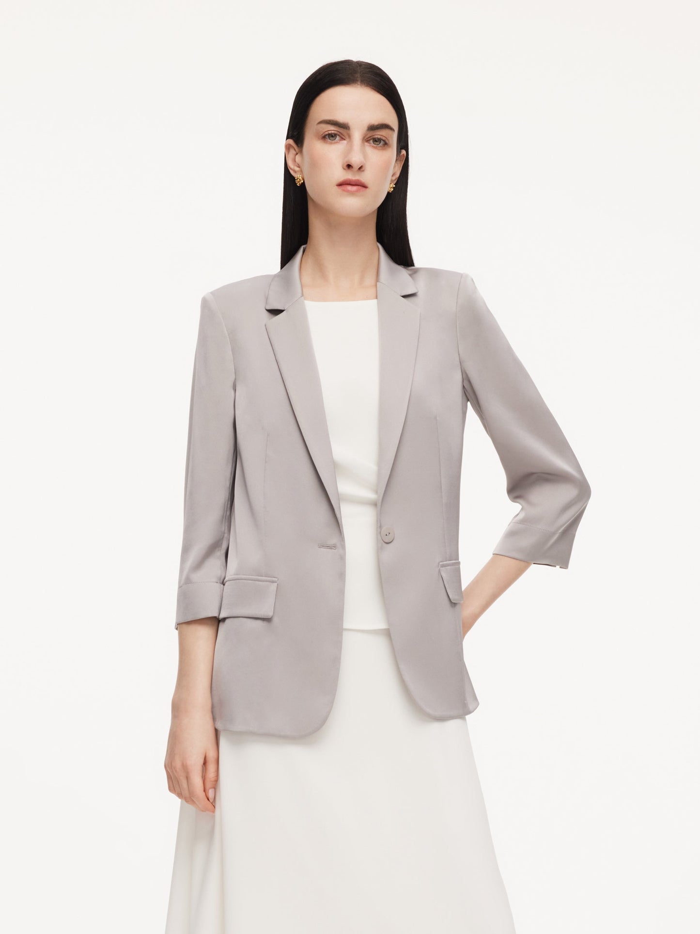 22MM Mulberry Silk Women Blazer