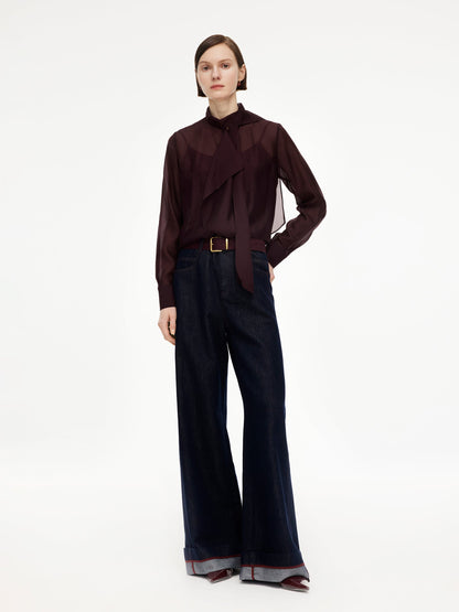 [Preview] Tie Front Women Shirt With Camisole