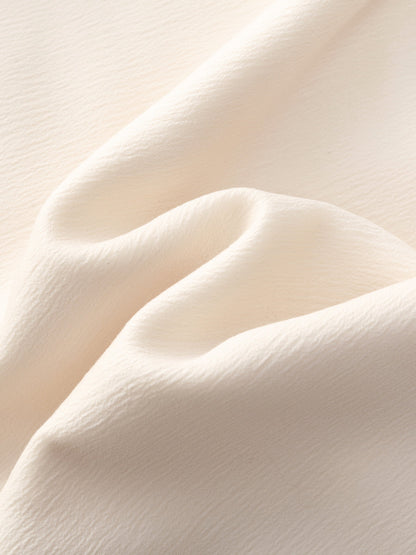 Pre-Order Silky Scarf Neck Knit Top And Acetate Blend Skirt Two-Piece Set