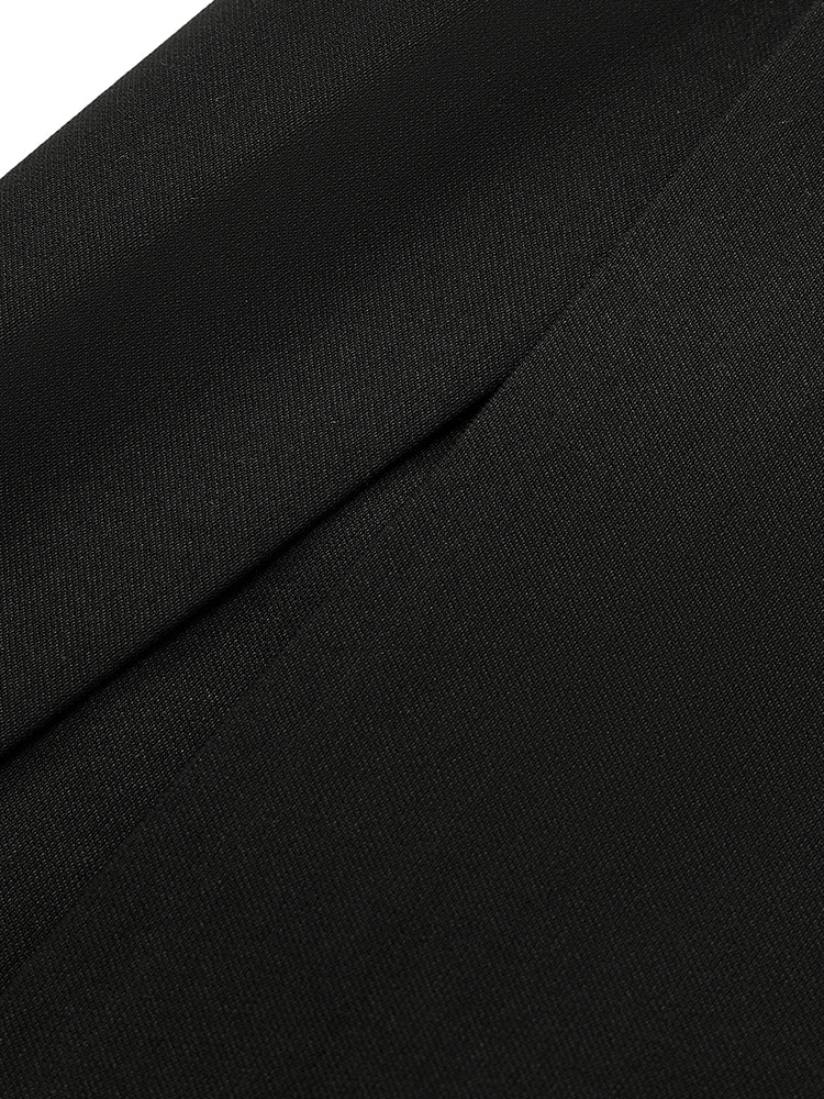 Straight Fitting Slit Half Skirt