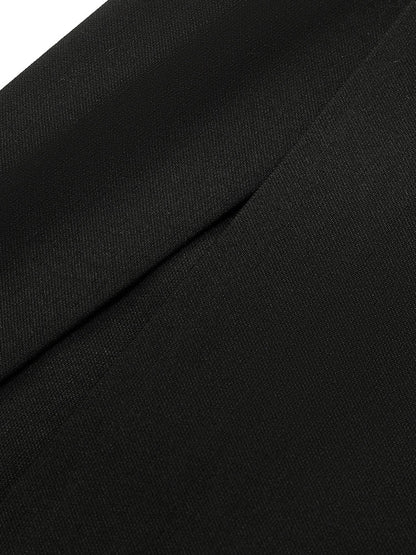 Straight Fitting Slit Half Skirt
