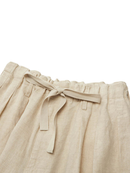 100% Linen Loose Fit Unisex Barrel Leg Pants