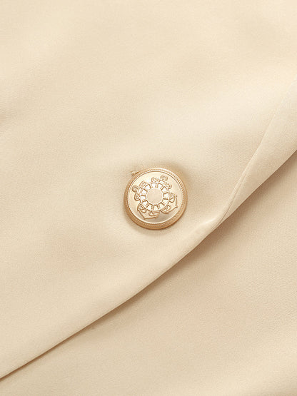 Acetate One Button Women Blazer